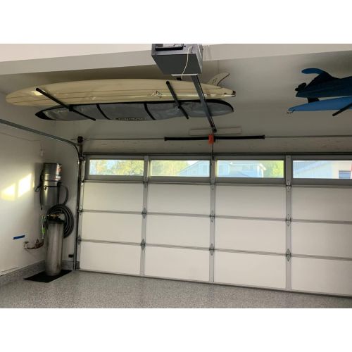  StoreYourBoard Double SUP & Surf Ceiling Storage Rack, Hi Port 2 Overhead Hanger Mount, Home & Garage