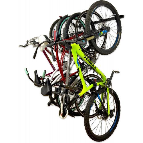  [아마존베스트]StoreYourBoard Bike Storage Rack, Holds 5 Bicycles, Home and Garage Adjustable Bike Wall Hanger Mount