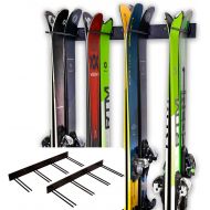 [아마존베스트]StoreYourBoard Ski Wall Storage Rack, 2 Pack Holds 16 Pairs, Steel Home and Garage Skis Mount