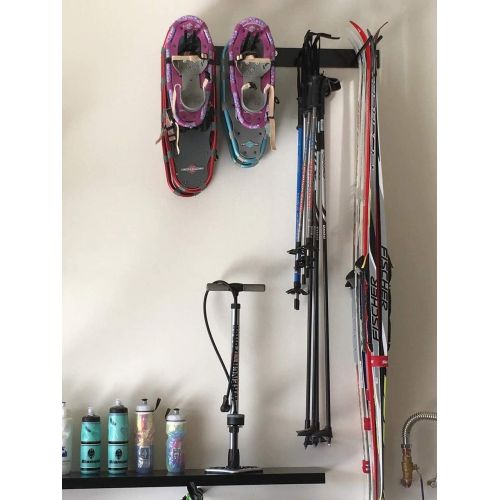  [아마존베스트]StoreYourBoard Ski Wall Storage Rack, 2 Pack Holds 16 Pairs, Steel Home and Garage Skis Mount