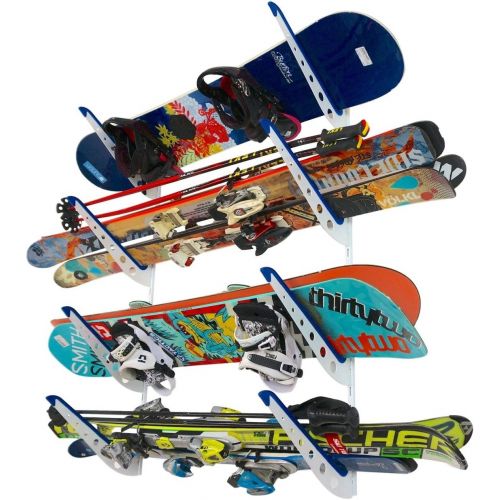  [아마존베스트]StoreYourBoard Snowboard Multi Wall Storage Rack, Home and Garage Mount