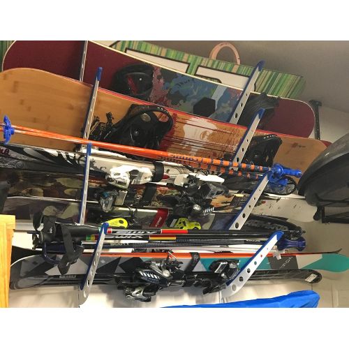  [아마존베스트]StoreYourBoard Snowboard Multi Wall Storage Rack, Home and Garage Mount