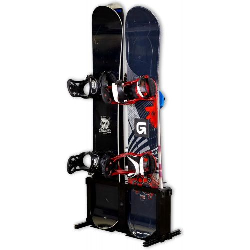  [아마존베스트]StoreYourBoard Snowboard Storage Rack, Freestanding Snowboard Floor Rack, 4 Boards