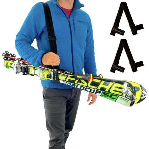  StoreYourBoard Ski and Boot Carrier Straps, Adjustable Shoulder Sling System, Heavy-Duty