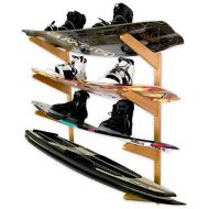 StoreYourBoard Timber Wakeboard Wall Rack, Wooden Storage Mount, Stylish Indoor Display