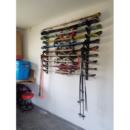  StoreYourBoard Ski Storage Rack, Horizontal Wall Rack