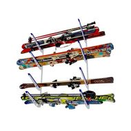 StoreYourBoard Horizontal Multi Ski Wall Rack, Home and Garage Skiing Storage Mount