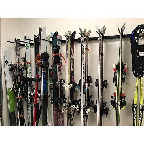  StoreYourBoard Ski and Snowboard Wall Storage Rack, Holds 10 Pairs, Ski Wall Mount, Home and Garage Storage Hanger