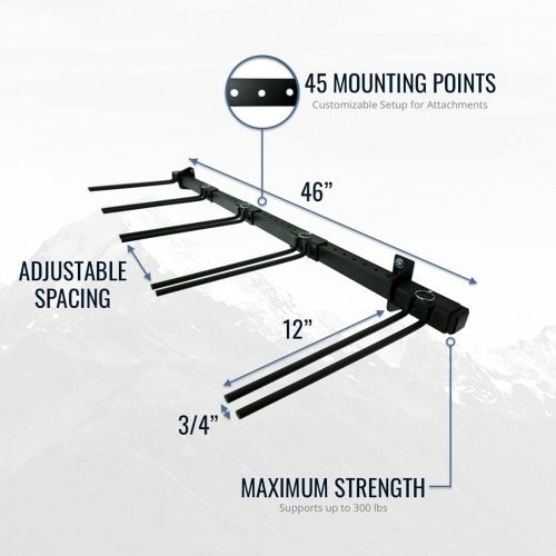  StoreYourBoard Ski and Snowboard Wall Storage Rack, Holds 10 Pairs, Ski Wall Mount, Home and Garage Storage Hanger