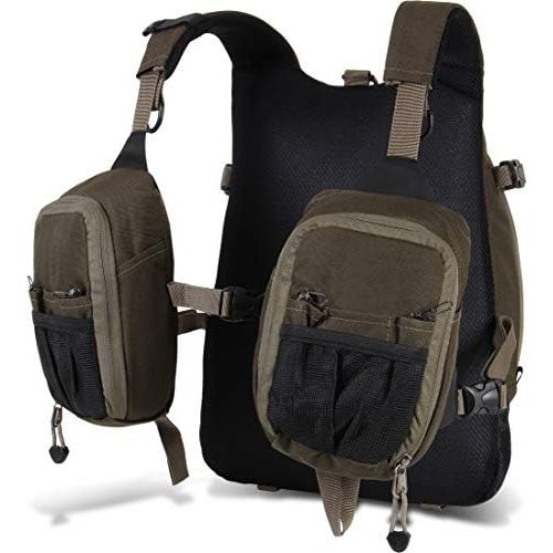  [아마존베스트]Storfisk fishing & more Spin and Fly FishingRobust backpack in Green/Grey with 2Front Pockets