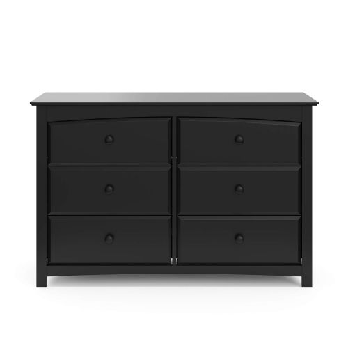  Stork Craft Kenton 6 Drawer Universal Dresser, Black