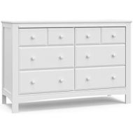 Stork Craft Graco Benton 6 Drawer Dresser (White)  Easy New Assembly Process, Universal Design, Durable Steel Hardware and Euro-Glide Drawers with Safety Stops, Coordinates with Any Nursery