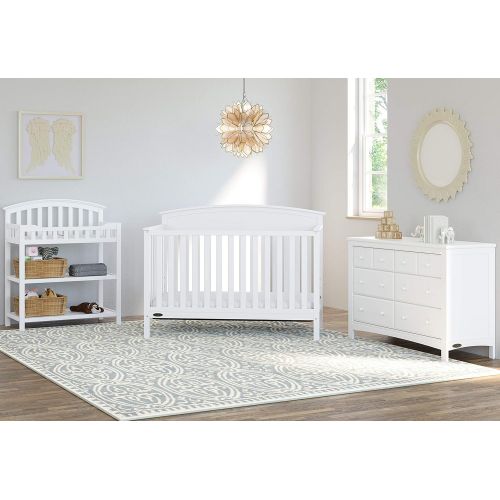  Stork Craft Graco Benton 6 Drawer Dresser (White)  Easy New Assembly Process, Universal Design, Durable Steel Hardware and Euro-Glide Drawers with Safety Stops, Coordinates with Any Nursery