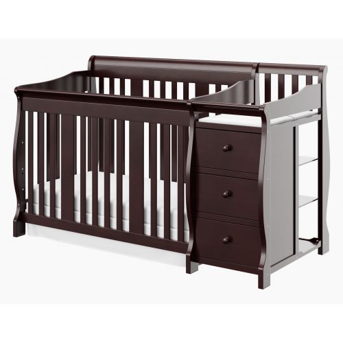  Storkcraft Portofino 4 in 1 Convertible Crib and Changer Combo Espresso