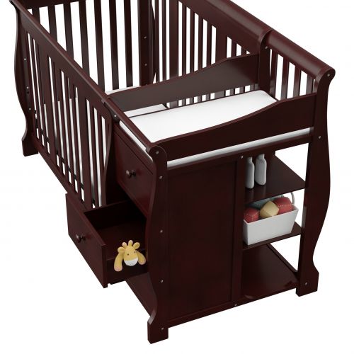  Storkcraft Portofino 4 in 1 Convertible Crib and Changer Combo Espresso