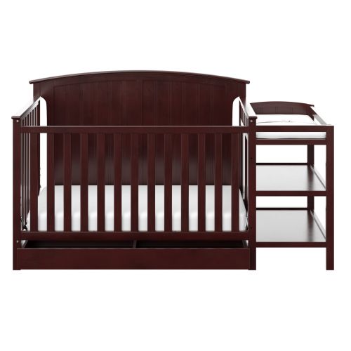  Storkcraft Steveston 4 in 1 Crib and Changer with Drawer Gray