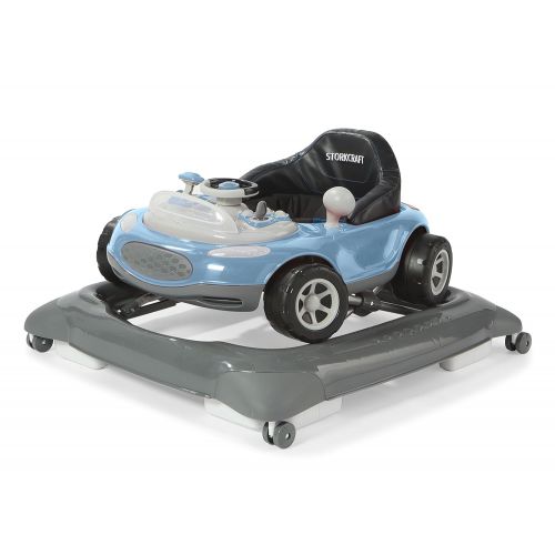  Storkcraft Mini-Speedster Activity Walker Black Interactive Walker with Realistic Driving Experience, Adjustable Seat Pad, Folds for Easy Storage