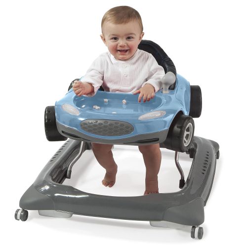  Storkcraft Mini-Speedster Activity Walker Black Interactive Walker with Realistic Driving Experience, Adjustable Seat Pad, Folds for Easy Storage