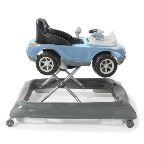  Storkcraft Mini-Speedster Activity Walker Black Interactive Walker with Realistic Driving Experience, Adjustable Seat Pad, Folds for Easy Storage