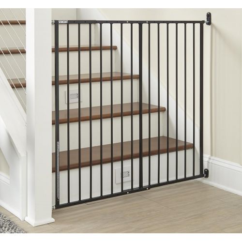  Storkcraft Easy Walk-Thru Tall Metal Safety Gate (White, Black, Gray)  33.75 Inches Tall, Easy to Install, Pet-Friendly, Durable Metal Hardware, Ideal for Taller Children and Larg