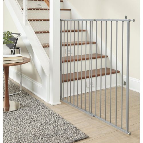  Storkcraft Easy Walk-Thru Tall Metal Safety Gate (White, Black, Gray)  33.75 Inches Tall, Easy to Install, Pet-Friendly, Durable Metal Hardware, Ideal for Taller Children and Larg