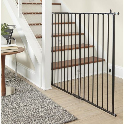  Storkcraft Easy Walk-Thru Tall Metal Safety Gate (White, Black, Gray)  33.75 Inches Tall, Easy to Install, Pet-Friendly, Durable Metal Hardware, Ideal for Taller Children and Larg