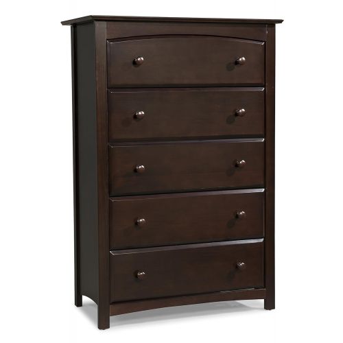  Stork Craft Kenton 5 Drawer Universal Dresser, Espresso