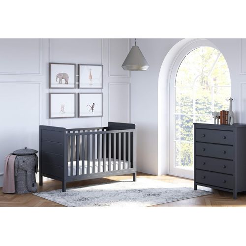  Storkcraft Storkcaft Alpine 4 Drawer Dresser (Gray)  Stylish Storage Dresser Chest for Bedroom, 4 Spacious Drawers with Handles, Coordinates with Any Kids Bedroom or Baby Nursery