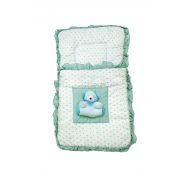 Storks Nest Organic Cotton Baby Carry Nest/Baby Wrap/Swaddle/Blanket, Gray Polka Dot...