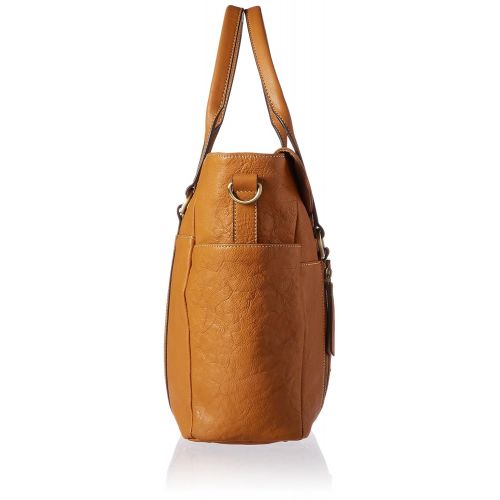  Storksak Emma Leather Shoulder Bag Diaper Bag, Tan