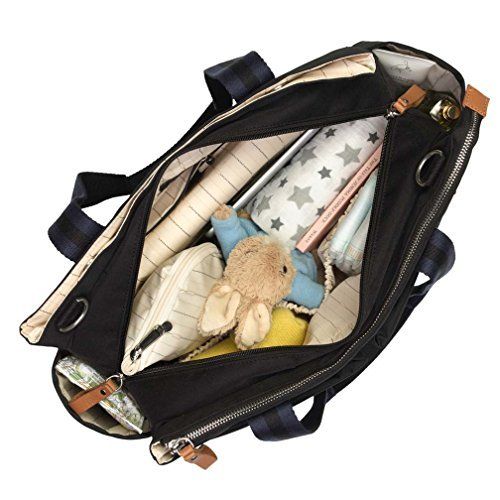  Storksak Large, Multi-Functional, Waterproof, Travel Shoulder Baby Diaper Changing Bag with Napkin Pad Holder,...