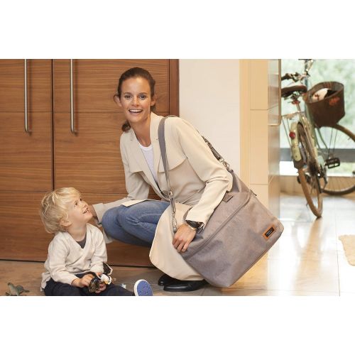  Storksak Large, Multi-Functional, Waterproof, Travel Shoulder Baby Diaper Changing Bag with Napkin Pad Holder,...