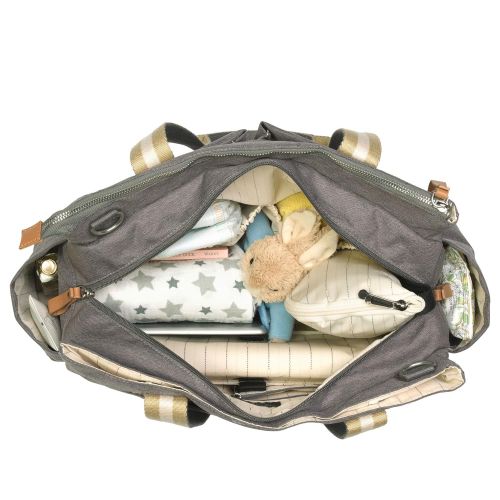  Storksak Large, Multi-Functional, Waterproof, Travel Shoulder Baby Diaper Changing Bag with Napkin Pad Holder,...