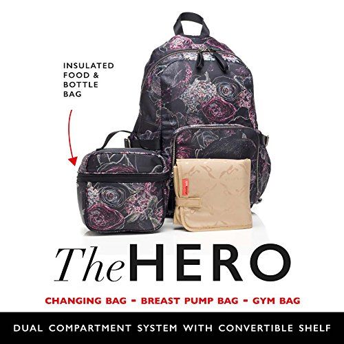  Storksak Hero Backpack Diaper Bag, Floral, One Size