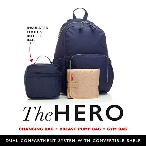  Storksak Hero Backpack Diaper Bag, Navy, One Size