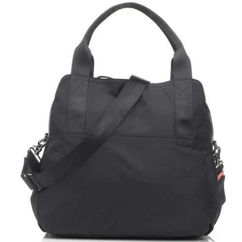  Storksak Alexa Luxe Leather Shoulder Bag Diaper Bag, Black