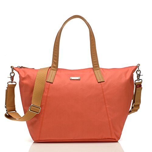  [아마존베스트]Storksak Noa Shoulder Bag Diaper Bag with Organizer, Coral