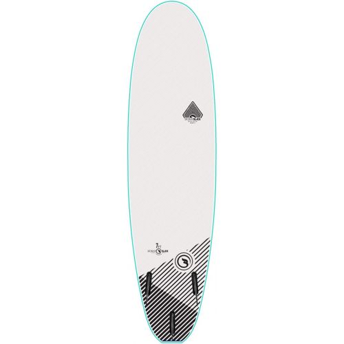 스톰 7ft Surfboard // Foam Wax Free Soft Top Longboard for Adults and Kids