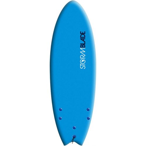 스톰 5ft6 Storm Blade Swallow Tail Surfboard // Foam Wax Free Soft Top Shortboard for Adults and Kids