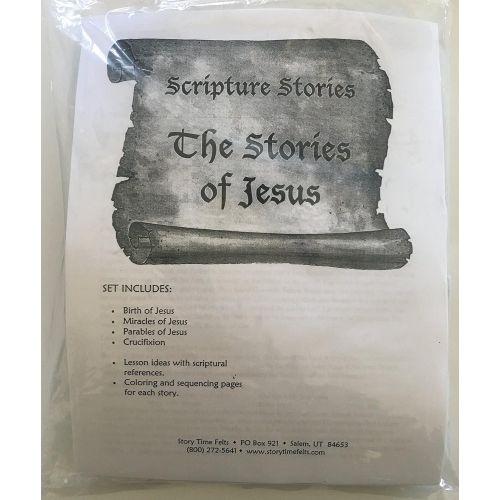  Story Time Felts Story & Life of Jesus 13 Bible Stories Felt Figures for Flannel Board- Precut & Ready to Use!