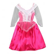 Storybook Wishes Hot Pink Princess Sheer-Sleeve Party Dress (Choose Size)