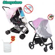 Storystore Stroller Waterproof Rain Cover +Baby Mosquito Net Universal with Ventilation Design for Travel Outdoor Protect Baby Friendly-Adjustable Use and Easy to Carry