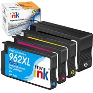 st@r ink Remanufactured ink Cartridges Replacement for HP 962XL 962 XL Combo for OfficeJet Pro 9015 9025 9010 9018 9020 9012 Printer hp962 hp962xl(Black Cyan Magenta Yellow) 4-Pack