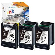 st@r ink Remanufactured ink Cartridge Replacement for HP 67 XL 67XL for Envy 6052 6055 6058 6075, Envy Pro 6452 6455 6458 DeskJet 1255 2732 2752 2755, DeskJet Plus 4140 4152 4155 4