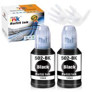 St@r ink Compatible ink Bottle Replacement for Epson 502 T502 (Pigment) for EcoTank ET-2760 ET-2750 ET-3760 ET-4760 ET-3750 ET-4750 ET-2700 ET-3700 ET-3850 ET-15000 ET-3710 Printer