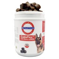 Stratford Pharmaceuticals CadaFlex Soft Chews with MSM - Glucosamine for Dogs - All-Natural Hip & Joint Pain Relief -Glucosamine Chondroitin Dogs Treats