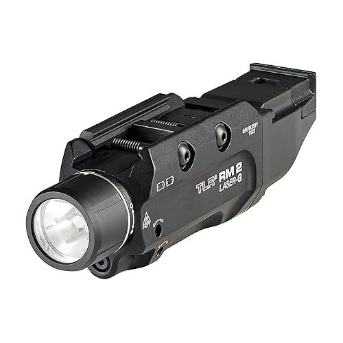  Streamlight 69453 TLR RM 2 Laser-G 1000-Lumen Low-Profile Raile Mounted Tactical Lighting System with Remote Pressure Switch, Key Kit, Mounting Clilps, and Two (2) CR123A Batteries, Black