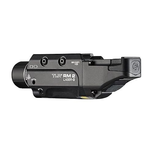  Streamlight 69453 TLR RM 2 Laser-G 1000-Lumen Low-Profile Raile Mounted Tactical Lighting System with Remote Pressure Switch, Key Kit, Mounting Clilps, and Two (2) CR123A Batteries, Black