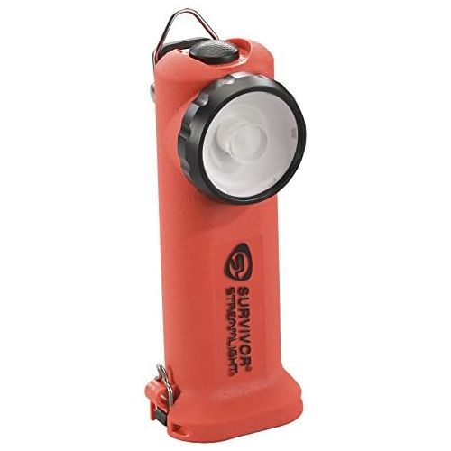  Streamlight 90540 Survivor 175 Lumen LED Right Angle Flashlight, Alkaline Model, Orange