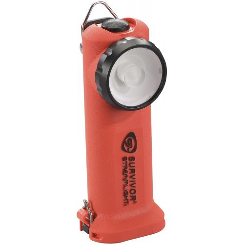  Streamlight 90540 Survivor 175 Lumen LED Right Angle Flashlight, Alkaline Model, Orange